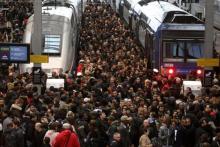 La cohue à la gare de Lyon.