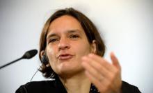 L'économiste française Esther Duflo, le 22 octobre 2015 à Oviedo, en Espagne