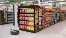 Robot Trax qui sera déployé dans les supermarchés français 