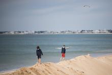 La plage de La Baule le 13 avril 2020