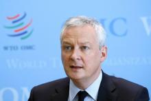 Le ministre français de l'Économie et des Finances Bruno Le Maire