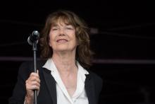 La chanteuse britannique Jane Birkin au festival des Vieilles Charrues à Carhaix-Plouguer dans le Finistère, le 18 juillet 2019