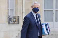 Bruno Le Maire le 23 juin 2021 dans la cour de l'Elysée