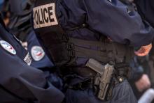 Des policiers à Amiens en août 2015 (Par8258916)