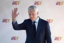 Le ministre de l'Economie Bruno Le Maire à la Rencontre des entrepreneurs de France (La Ref) du Medef à Paris, le 25 août 2021