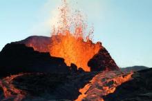 Eruption du volcan de la Soufrière (Guadeloupe)