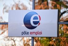 Le logo de Pôle Emploi, le 3 janvier 2019