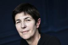 Christine Angot remporte le prix Médicis pour "Le Voyage dans l'Est", le 26 octobre 2021 à Paris