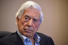 Mario Vargas Llosa à Guatemala City le 3 décembre 2019