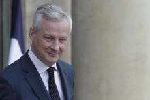 Le ministre de l'Economie Bruno Le Maire à l'Elysée, le 3 novembre 2021