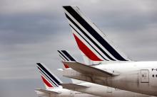 Des avions de la compagnie Air France à l'aéroport Roissy-Charles de Gaulle, le 25 novembre 2020