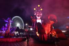 Le roi du Carnaval de Nice ouvre le 137e défilé, le 11 février 2022
