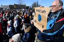 Manifestation à Tréguennec contre l'exploitation du Lithium