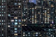 Un immeuble résidentiel à Shanghai en plein confinement