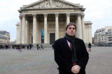 Le haut fonctionnaire Benoit Quennedey devant le Panthéon, à Paris, le 16 novembre 2017