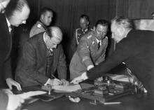 Six mois avant l'invasion des territoires sudètes, Edouard Daladier, Président du Conseil des ministres français, signait les accords de Munich, le 29 septembre 1938.