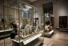 Des sculptures exposées au nouveau musée de la Bibliothèque Nationale de France, le 5 septembre…